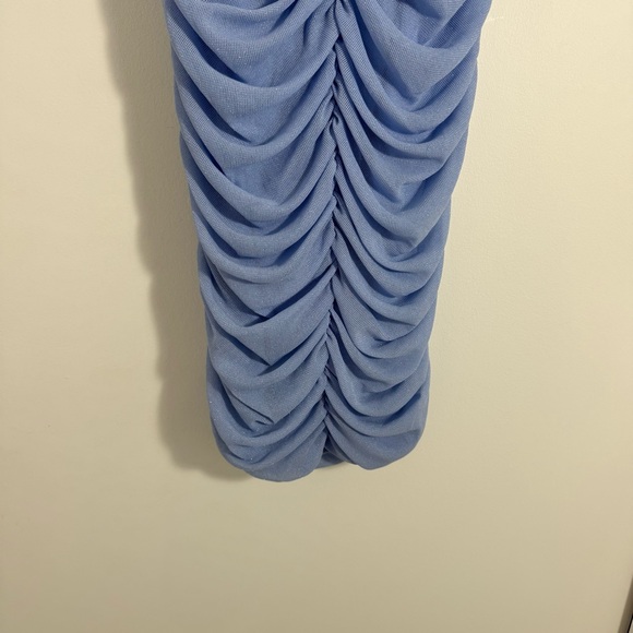 Michael Costello x REVOLVE India Ruched Corset Midi Dress in Periwinkle Medium - Picture 11 of 12